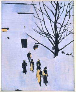 cinoh:  Luc Tuymans Wandeling (Walking) 1989 Oil on canvas 27 1/2