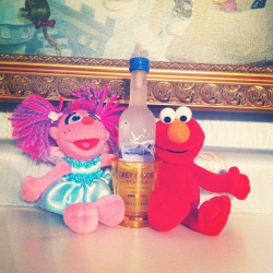 Elmo’s got the goose to get u feeling loose