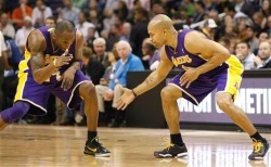  kobe and d fish  5 rings  what a ride :)