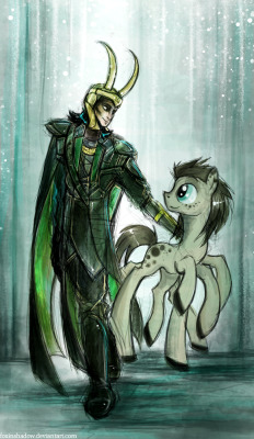 Loki with his son, 8 legged Sleipnir /)^3^(\Sorry for mixing
