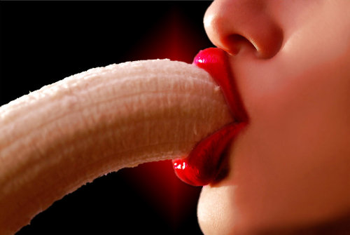 Every time I see a photo of a girl eating a banana, I think of your story. The red lipstick is a nice touch.