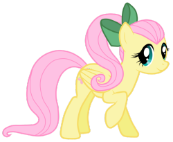 kezx-ps3:  Fluttershy With A Ponytail by *JennieOo 