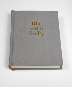 museumuesum:  Tauba Auerbach   Alphabetized Bible, 2006 offset