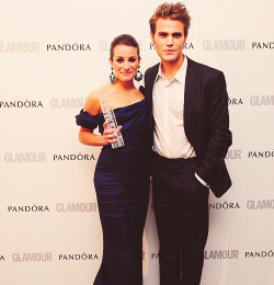  Paul Wesley & Lea Michele at the Glamour Women of the Year