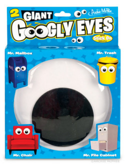archiemcphee:  Giant Googly Eyes - Most googly eyes are tiny