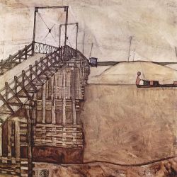 snowce:  Egon Schiele, Le Pont, 1913 