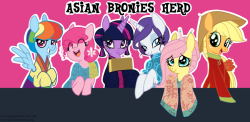 epicbroniestime:  Asian Bronies Herd by ~dAEternal