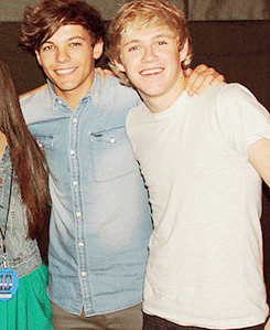 19hemmings:  Louis and Niall at the NYC meet and greet 