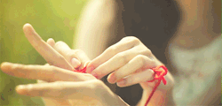  Red String of Fate“An invisible red thread connects those