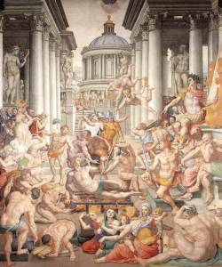 oldroze:  Martyrdom of St Lawrence by artist Bronzino 