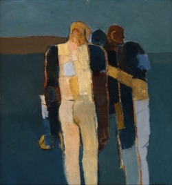 poboh:  Three Figures, 1960, Keith Vaughan. English (1912 - 1977)