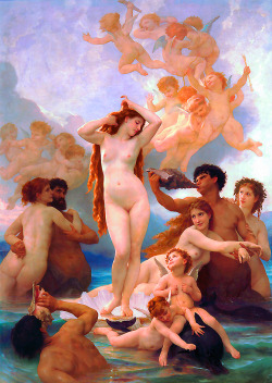 antiqueart:  William-Adolphe Bouguereau - The Birth of Venus