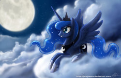 royalcanterlotvoice:  Another Luna Night by *johnjoseco