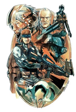 xombiedirge:  Metal Gear Solid by Sergio Sandoval &amp; Vandrell