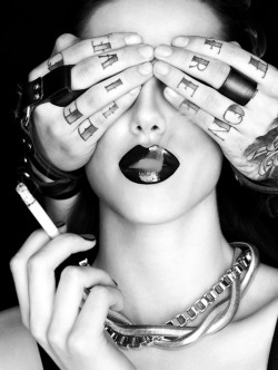 sexheelsandcigarettes:  In Wylde magazine, Black Hellebore, issue