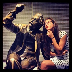 Contemplating everything with Einstein.. (Taken with Instagram