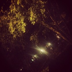 Sittin on the porch, listening to crickets… (Taken with