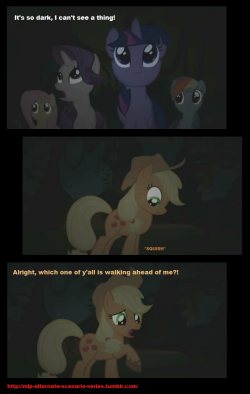 mlp-alternate-scenario-series:  Alternate scene from Season 1: