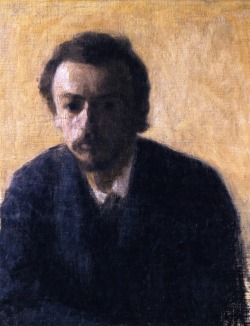 brazenswing:  Vilhelm Hammershøi: Self-Portrait, 1891. 