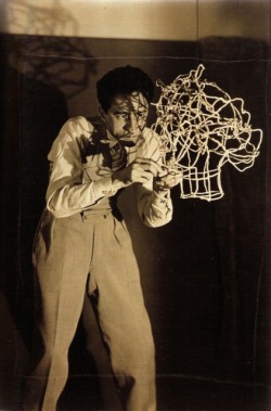 disorienteddreams:Man Ray - Jean Cocteau (1926)