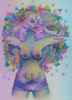 fuckyeahpsychedelics:  “Peeling” by aspartamee 