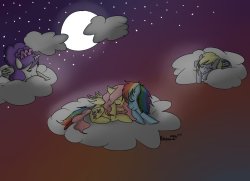 fuckyesrainbowdash:  At Night by breenee who wanted to provide
