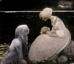 enchantingimagery:  Agneta and the Sea King - John Bauer 