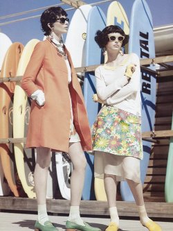 Monika Sawicka and Karlina Caune for Vogue Italia May 2012 by