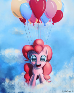 xiest:  Pinkie Pie in the Sky by ~porkchopsammie 