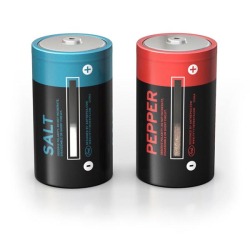 weandthecolor:  Salt and Pepper “Battery” Set It looks like,
