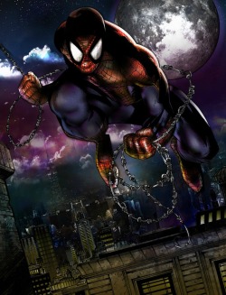 youngjusticer:  The background is just… Amazing! Spidey, by