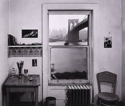 litverve:  Rudy Burckhardt, A View from Brooklyn II, 1953 
