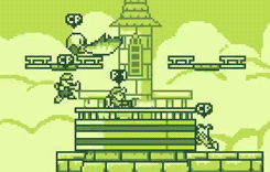 oestranhomundodek:  Super Smash Land (by Dan Fornace) is a free to play PC Game that is designed to look and feel like it is being played on the original Nintendo Gameboy.  Download available here.