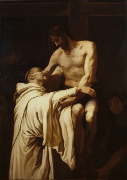 spanishbaroqueart:  Francisco Ribalta, Christ Embracing Saint