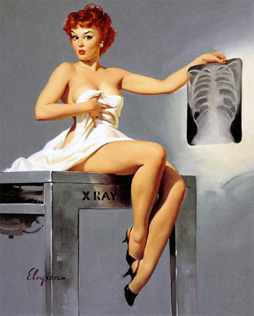 vintagegal:  “Inside Story” by Gil Elvgren, 1959