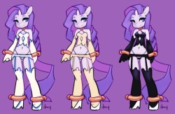 mldoxy:  Concept and color sketches for Anthro Rarity  Relevant…