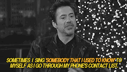 rdjsaidwhatnow:  “Sometimes I sing ‘Somebody That I Used