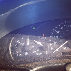 Full tank! Doesn’t happen often! (Taken with instagram)