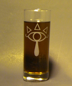 thedrunkenmoogle:  The Legend of Zelda - Sheikah Highball GlassCreated