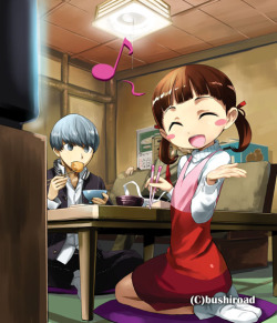 memento-mori-minato:  Nanako: “Everyday’s great at your Junes~!”