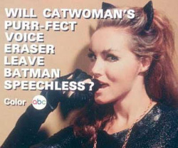 cryptofwrestling:  ABC-TV Batman promo - Catwoman (1966)