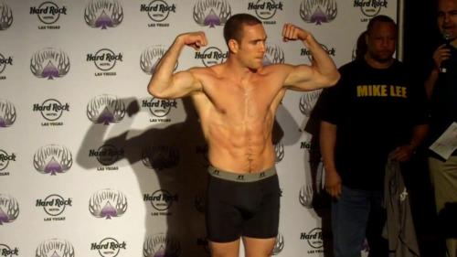 Screen caps from pro boxer Mike Lee’s weigh-in on Thursday, June 7th for his big ESPN Friday Night Fights matchup on June 8th, 2012.