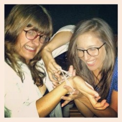 Truly amazed that @kawiller &amp; I remember how cat&rsquo;s cradle is done&hellip; well&hellip; sort of. (Taken with Instagram at Wurstküche)