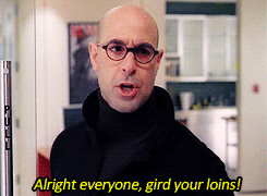 crentistarchive:  Bloopers → Stanley Tucci, The Devil Wears