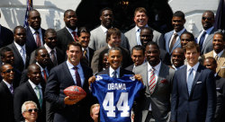 sportsnetny:  New York Giants White House visit  See the rest