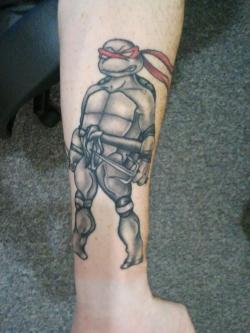 fuckyeahtattoos:  Hey all this is my TMNT tattoo, done by Jimmy