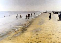 poboh:Summer day in Skagen, Peder Severin Kroyer,   Danish Painter,