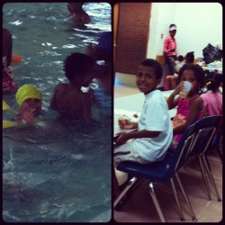 The Jr'z at Beja’s Kindergarten swim party. #TheJr'z #Family