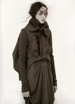 bienenkiste:Angelika Kocheva in Rick Owens photographed by Andreas