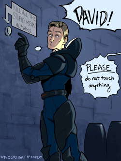 tally-art:  David from Prometheus.  Faaavorite character <3